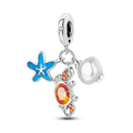 Starfish & Seahorse Charm