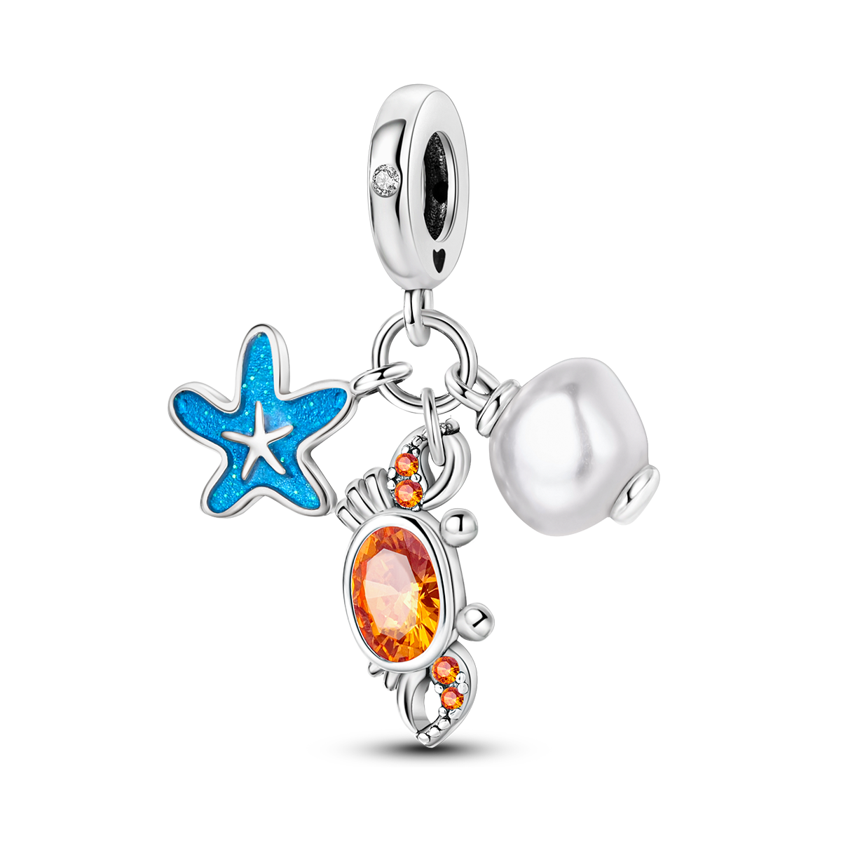 Starfish & Seahorse Charm