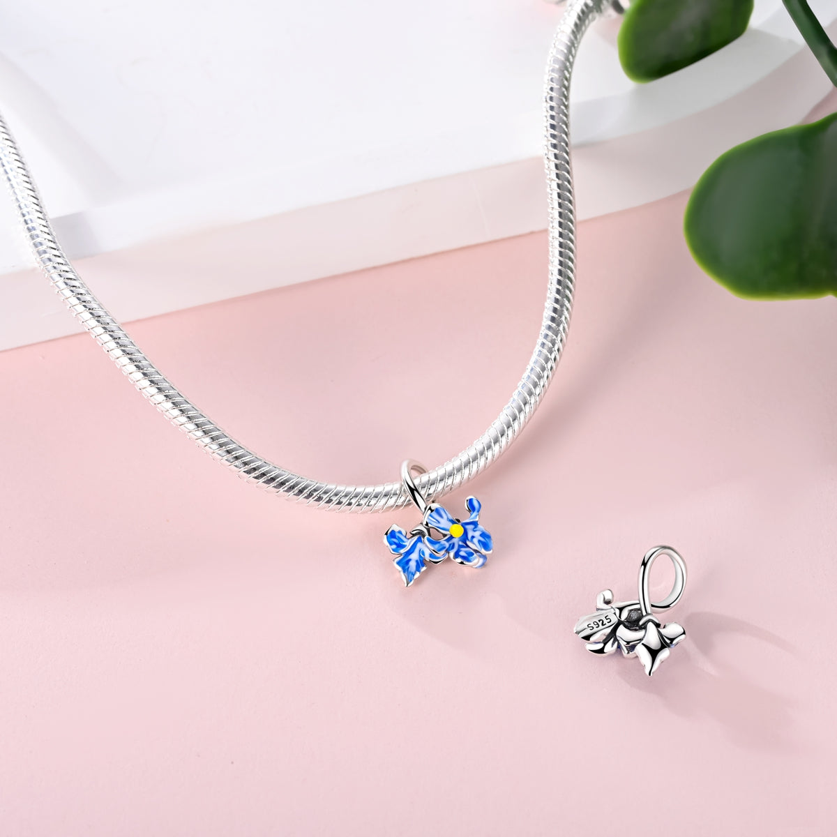 Blue Flower Charm