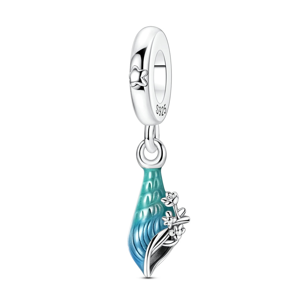 Ocean Wave & Wildflower Charm