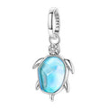 Moonstone Sea Turtle Charm