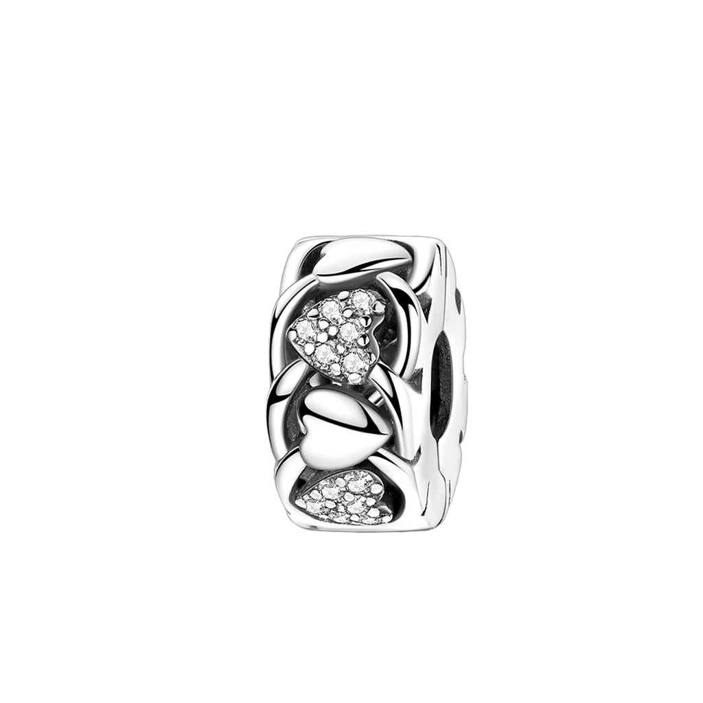 Szív clipper charm