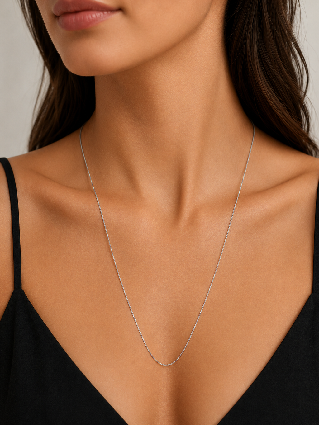 Foxtail Chain Silver Necklace
