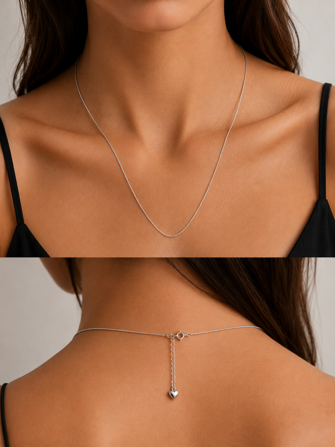 Foxtail Chain Silver Necklace