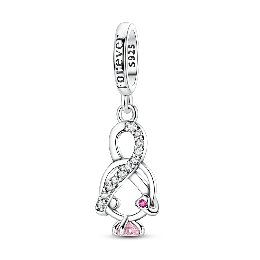 Infinity Heart Charm