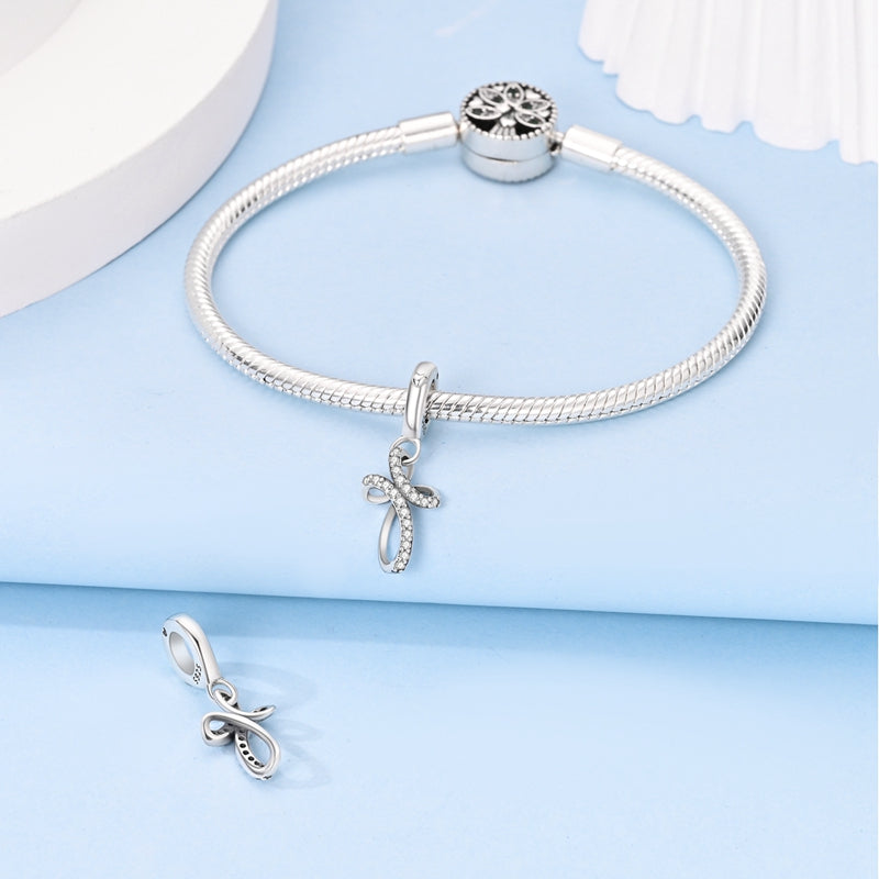 Infinity Bow Dangle Charm