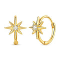 North Star Hoop Earrings