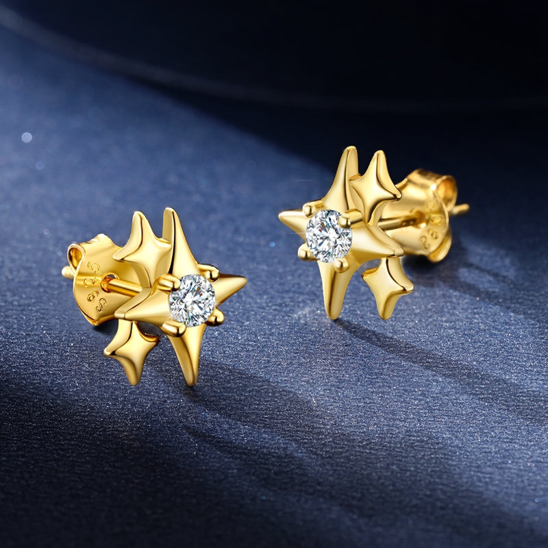 Sparkle Burst Stud Earrings