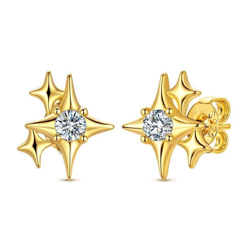 Sparkle Burst Stud Earrings