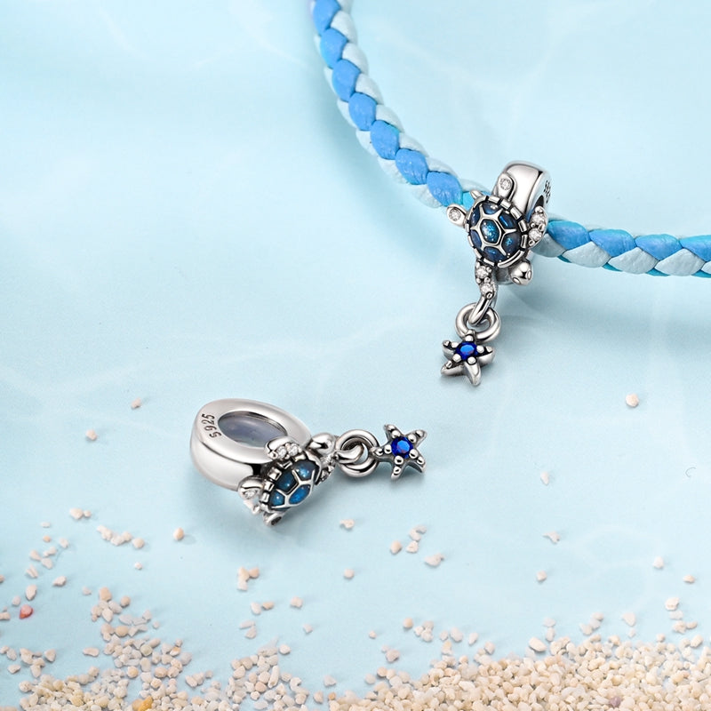 Turtle & Starfish Dangle Charm